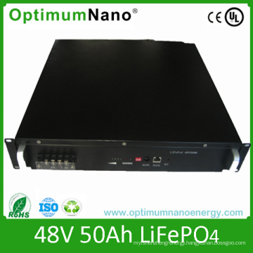 Deep Cycle 48V 50ah LiFePO4 Battery Packs for Telecom Communication